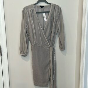 J Crew Velvet Wrap Mini Dress NWT Size 8P